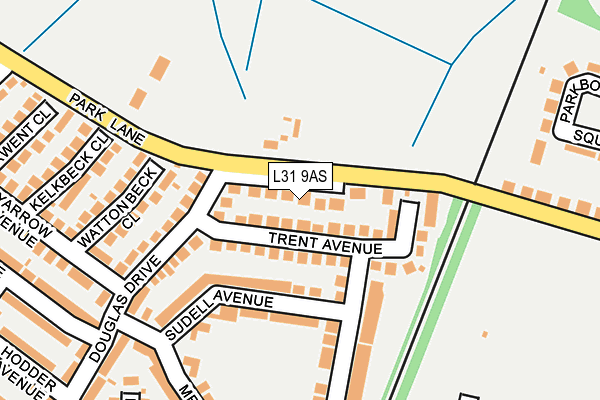 L31 9AS map - OS OpenMap – Local (Ordnance Survey)