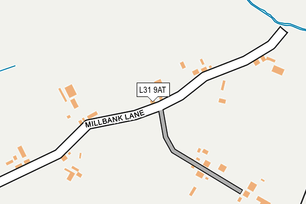 L31 9AT map - OS OpenMap – Local (Ordnance Survey)