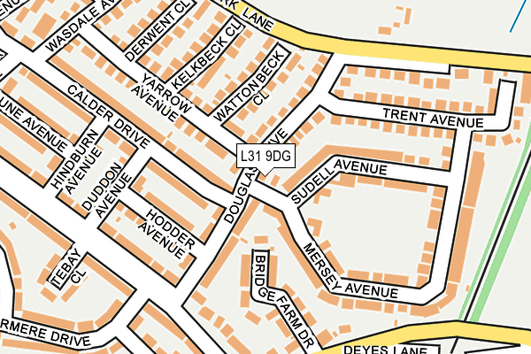 L31 9DG map - OS OpenMap – Local (Ordnance Survey)