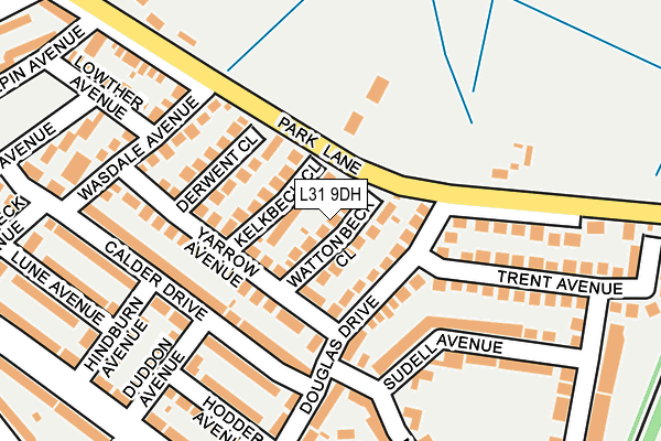 L31 9DH map - OS OpenMap – Local (Ordnance Survey)
