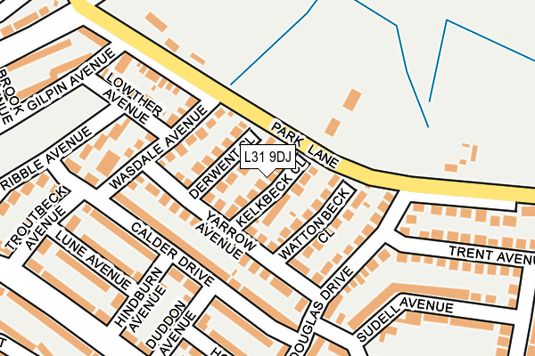 L31 9DJ map - OS OpenMap – Local (Ordnance Survey)