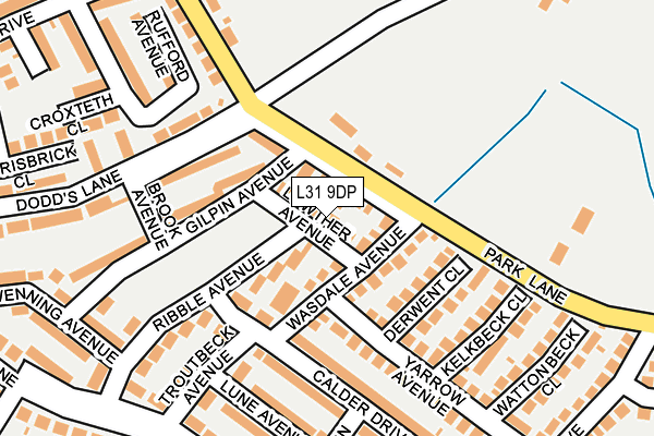 L31 9DP map - OS OpenMap – Local (Ordnance Survey)
