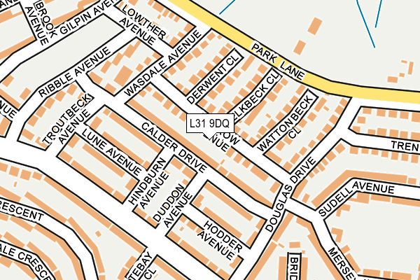 L31 9DQ map - OS OpenMap – Local (Ordnance Survey)