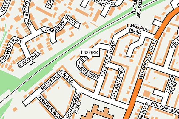 L32 0RR map - OS OpenMap – Local (Ordnance Survey)
