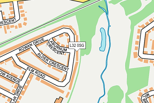 L32 0SG map - OS OpenMap – Local (Ordnance Survey)