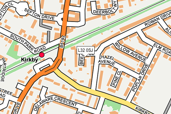 L32 0SJ map - OS OpenMap – Local (Ordnance Survey)