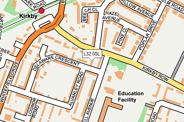 L32 0SL map - OS OpenMap – Local (Ordnance Survey)
