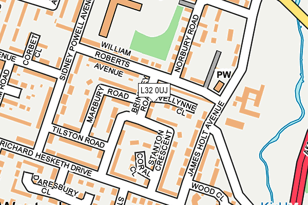 L32 0UJ map - OS OpenMap – Local (Ordnance Survey)