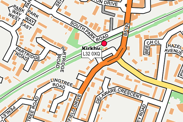 L32 0XQ map - OS OpenMap – Local (Ordnance Survey)
