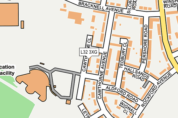 L32 3XG map - OS OpenMap – Local (Ordnance Survey)