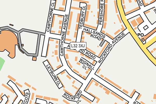 L32 3XJ map - OS OpenMap – Local (Ordnance Survey)
