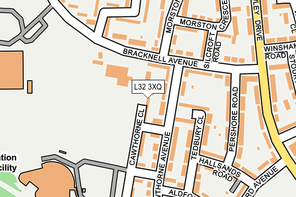 L32 3XQ map - OS OpenMap – Local (Ordnance Survey)
