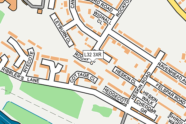 L32 3XR map - OS OpenMap – Local (Ordnance Survey)