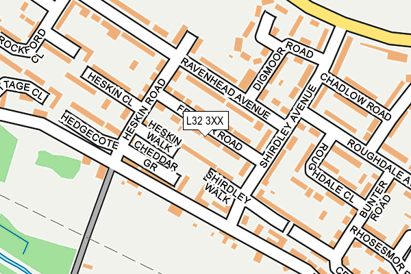 L32 3XX map - OS OpenMap – Local (Ordnance Survey)