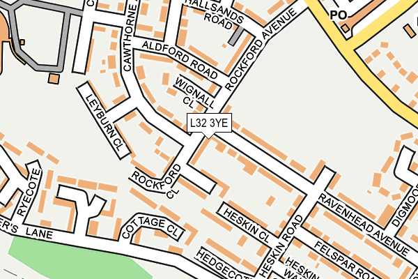 L32 3YE map - OS OpenMap – Local (Ordnance Survey)