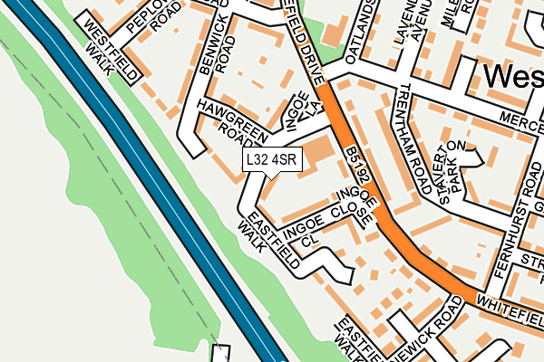 L32 4SR map - OS OpenMap – Local (Ordnance Survey)