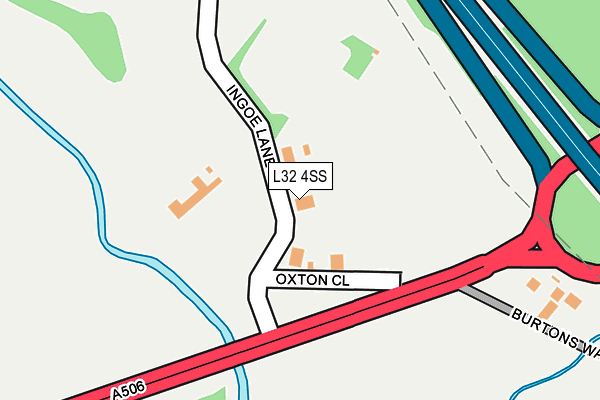 L32 4SS map - OS OpenMap – Local (Ordnance Survey)