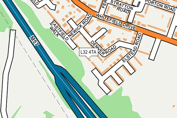 L32 4TA map - OS OpenMap – Local (Ordnance Survey)