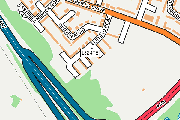 L32 4TE map - OS OpenMap – Local (Ordnance Survey)