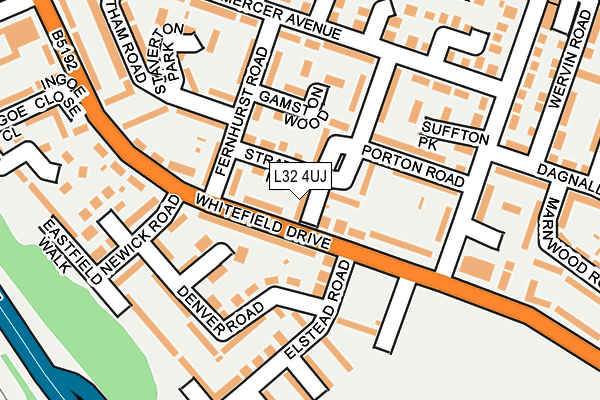 L32 4UJ map - OS OpenMap – Local (Ordnance Survey)