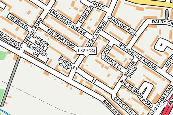L32 7QQ map - OS OpenMap – Local (Ordnance Survey)