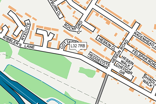 L32 7RB map - OS OpenMap – Local (Ordnance Survey)