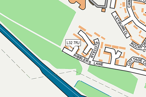 L32 7RJ map - OS OpenMap – Local (Ordnance Survey)