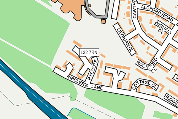 L32 7RN map - OS OpenMap – Local (Ordnance Survey)