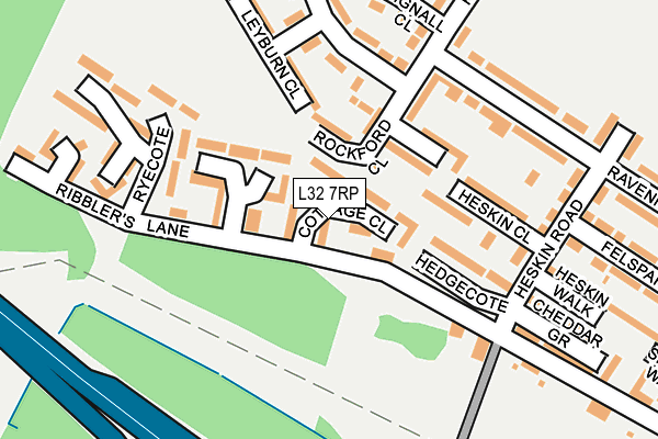L32 7RP map - OS OpenMap – Local (Ordnance Survey)