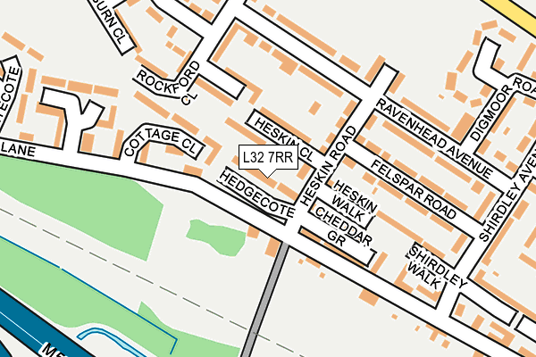 L32 7RR map - OS OpenMap – Local (Ordnance Survey)