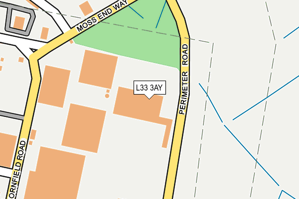 L33 3AY map - OS OpenMap – Local (Ordnance Survey)