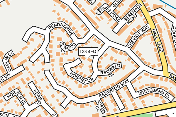 L33 4EQ map - OS OpenMap – Local (Ordnance Survey)