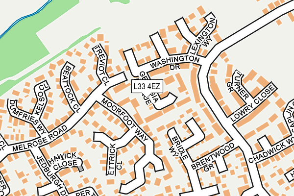 L33 4EZ map - OS OpenMap – Local (Ordnance Survey)