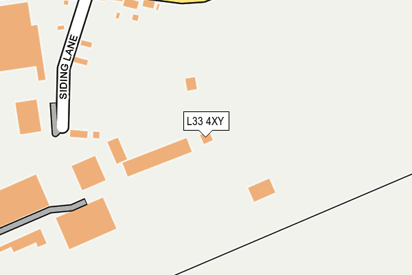 L33 4XY map - OS OpenMap – Local (Ordnance Survey)