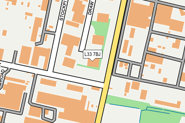 L33 7BJ map - OS OpenMap – Local (Ordnance Survey)