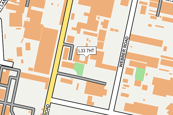L33 7HT map - OS OpenMap – Local (Ordnance Survey)