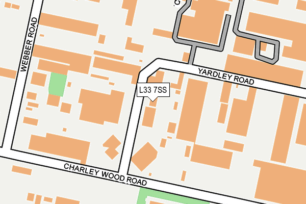 L33 7SS map - OS OpenMap – Local (Ordnance Survey)