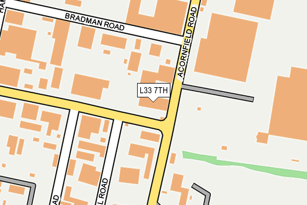 L33 7TH map - OS OpenMap – Local (Ordnance Survey)