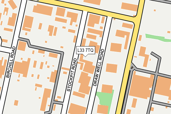 L33 7TQ map - OS OpenMap – Local (Ordnance Survey)