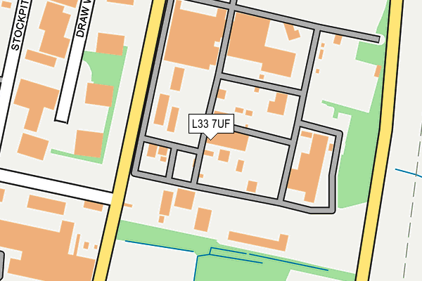 L33 7UF map - OS OpenMap – Local (Ordnance Survey)