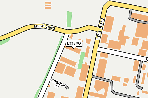L33 7XG map - OS OpenMap – Local (Ordnance Survey)