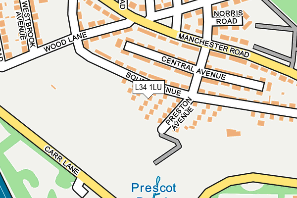 L34 1LU map - OS OpenMap – Local (Ordnance Survey)