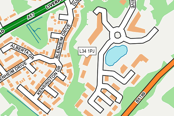 L34 1PJ map - OS OpenMap – Local (Ordnance Survey)