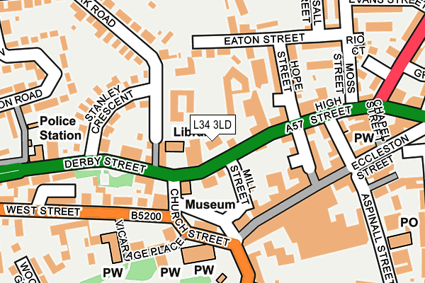 L34 3LD map - OS OpenMap – Local (Ordnance Survey)