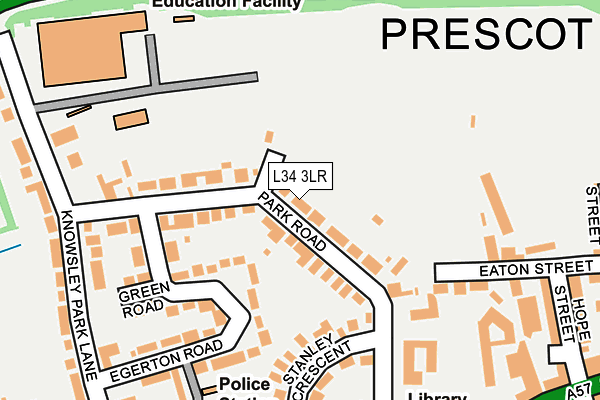 L34 3LR map - OS OpenMap – Local (Ordnance Survey)