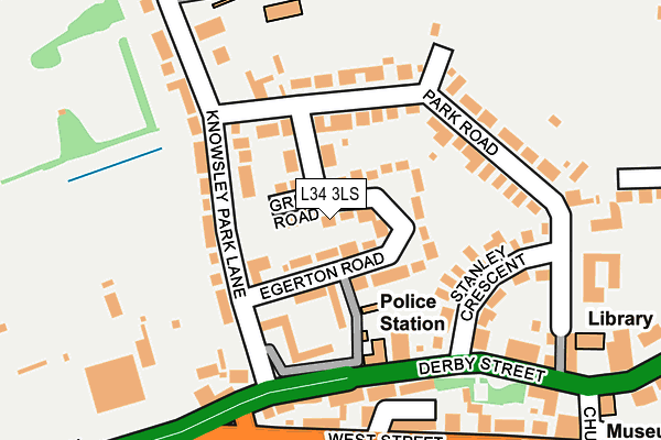 L34 3LS map - OS OpenMap – Local (Ordnance Survey)