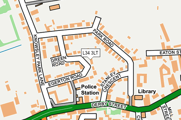 L34 3LT map - OS OpenMap – Local (Ordnance Survey)