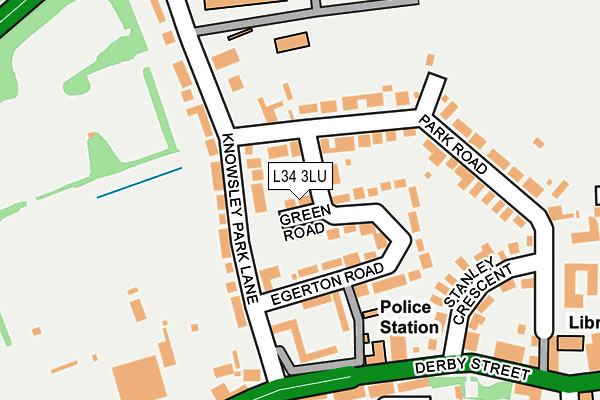 L34 3LU map - OS OpenMap – Local (Ordnance Survey)