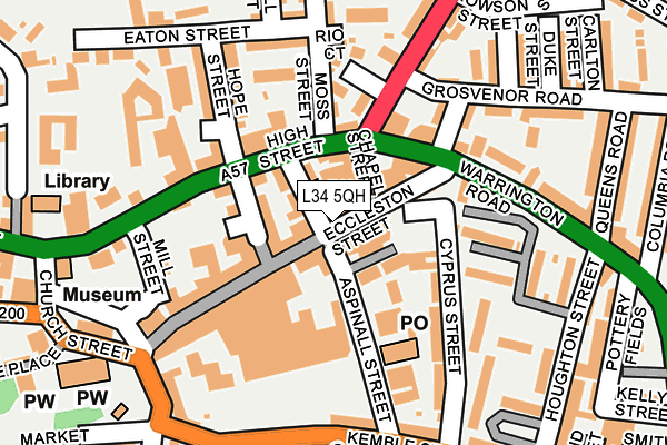 L34 5QH map - OS OpenMap – Local (Ordnance Survey)