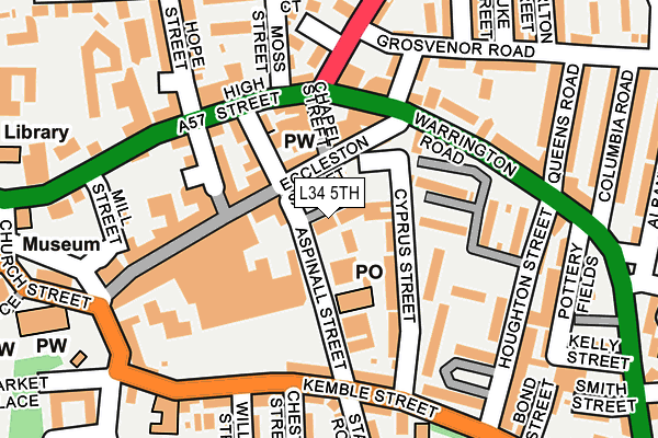L34 5TH map - OS OpenMap – Local (Ordnance Survey)